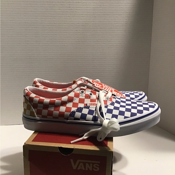 Van’s Era Tri-Checkerboard Kids Sneakers (NWT) - Picture 6 of 11